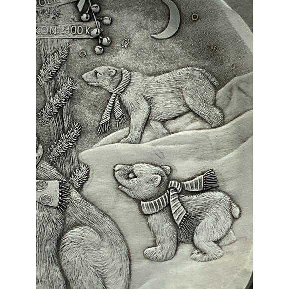 VTG Wendell August 1998 Forge Plate 75th Anniversary North Pole Christmas Polar - Picture 4 of 7